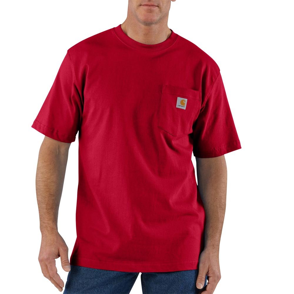 Carhartt Mens Loose Fit Heavyweight Short-Sleeve Pocket T-Shirt (Also Available in Big & Tall) CloseoutWork Utility T-Shirt — view 72