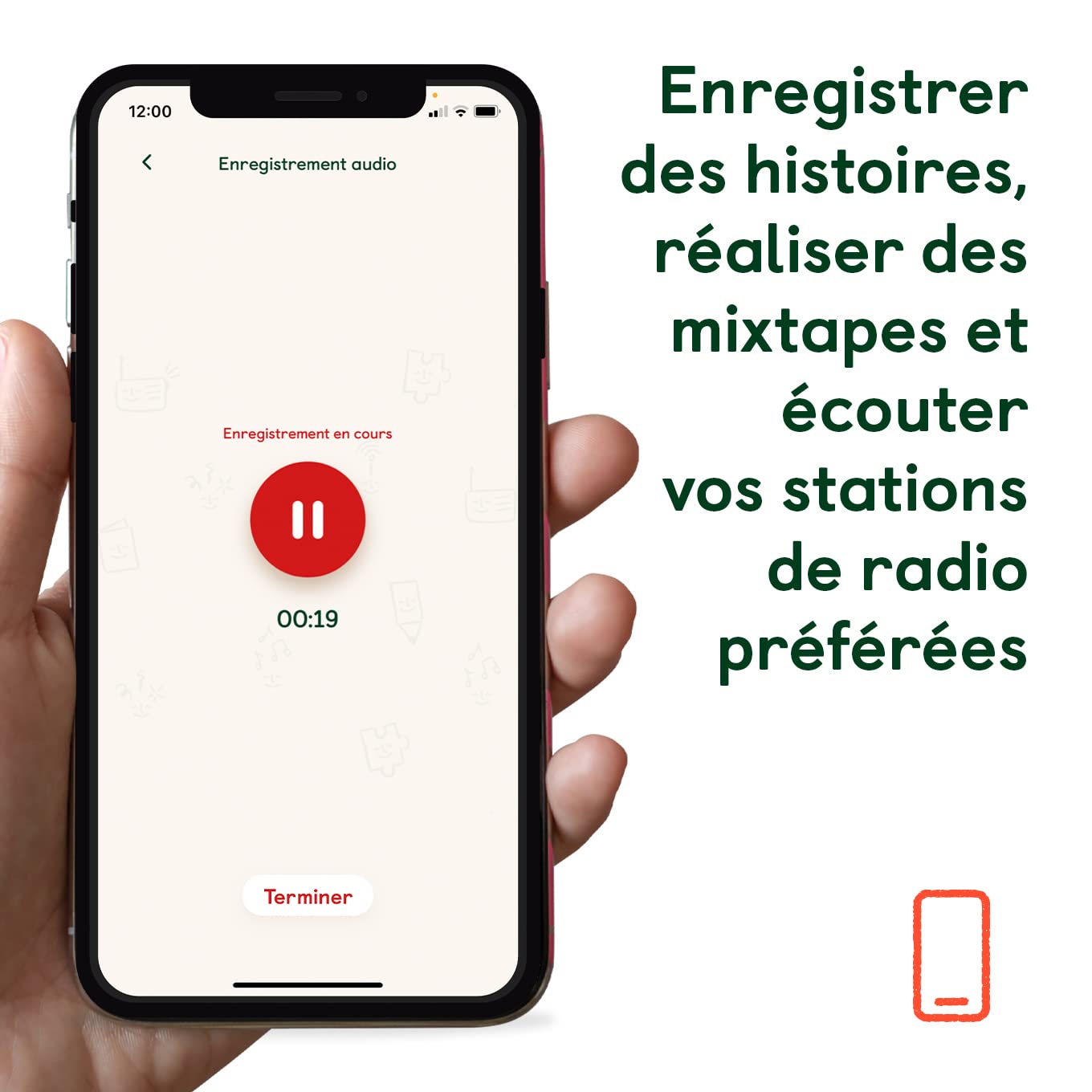 YOTO - Pack de 10 Cartes Vierges et Autocollants pour enregistrer Vos Histoires Enfant, à écouter sur conteuse veilleuse boîte à Histoires, réveil Enfant 3-12 Ans