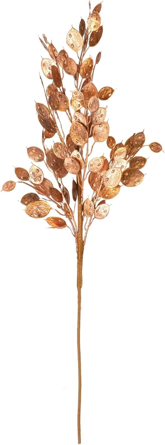 Melrose International Metallic Silver Dollar Bush (Set of 6)