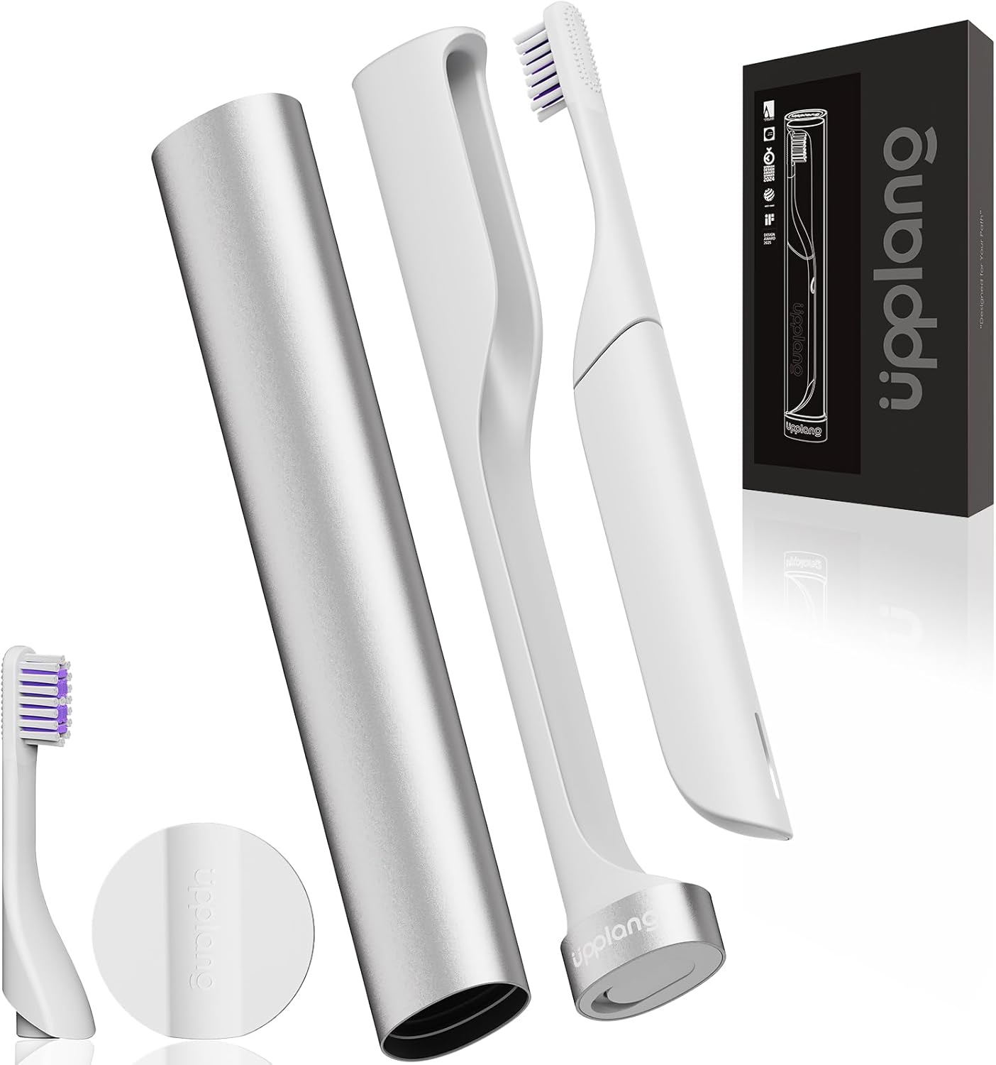 Electric Toothbrush, Portable Travel Sonic Toothbrush with Protective Case USB-C Rechargeable, Neutral Comfort Bristles, Waterproof, Smart Timer, Compact for Daily Use (Pearl White) Electric Toothbrush, Portable Travel Sonic Toothbrush with Protective Case USB-C Rechargeable, Neutral Comfort Bristles, Waterproof, Smart Timer, Compact for Daily Use (Pearl White)