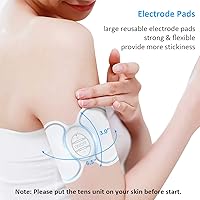 Vista 5 de OSITO FSA Unidad TENS inalámbrica Estimulador muscular Máquina de masaje EMS con control remoto recargable mini dispositivo de terapia de alivio
