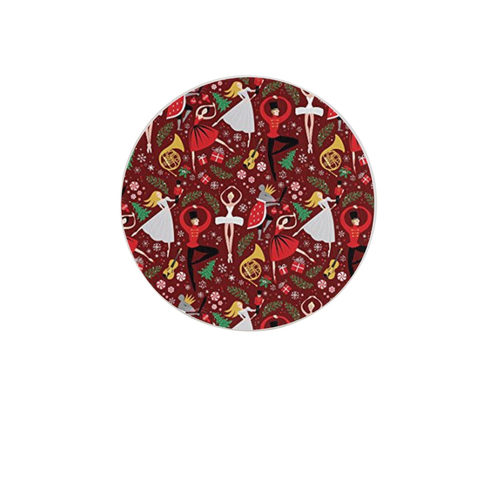 Nutcracker Ballet Two Pieces Drink Coaster for Tabletop Protection Place Mats for Home Decor