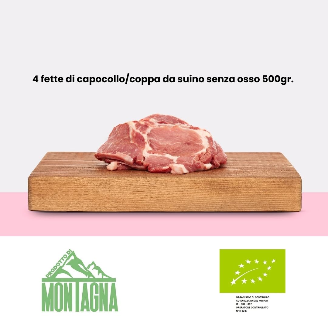 Kit BBQ per 6-8 persone - Box Idea Regalo | Macelleria Savigni | Senza Glutine E Senza Lattosio | Tomahawk da suino, Etrusca, Bistecca in costata da bovino, Capocollo/coppa, Salsiccia