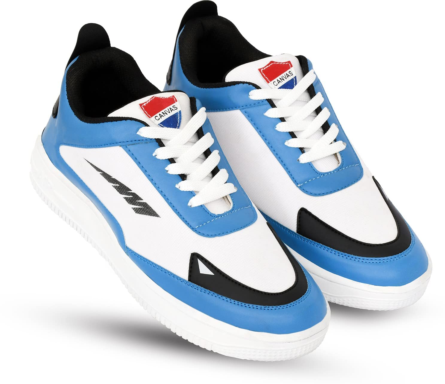 BEM Mens Shoes Crystal Cushion Technology Comfortable Lightweight Waterproof Sports Running, Walking Latest Casual Sneakers Lace up for Mens & Boys Branded Shoes (Blue & White, Numeric_8) (B0BPBT6L29) Amazon Price History, Amazon Price Tracker