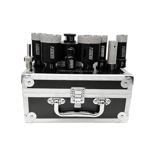 Miniatura 3 de Juego de brocas de diamante para azulejos de 34 pulgadas, 1 pulgada, 1-38 pulgadas, 1-34 pulgadas, 2 pulgadas, 2-12 pulgadas + broca de dedo de