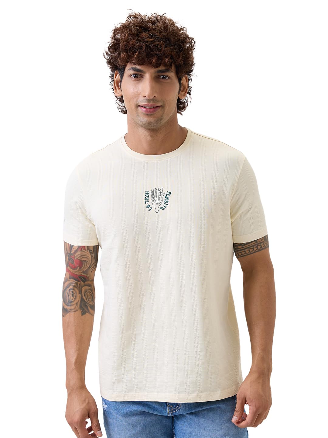 spykar Men's Solid Slim Fit T-Shirt-picture-20