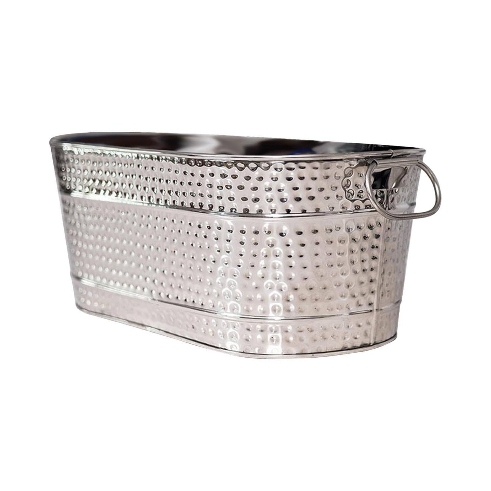 Cubiteras para Hielo Grande, Cubitera de Hojalata Galvanizada, Ice Bucket