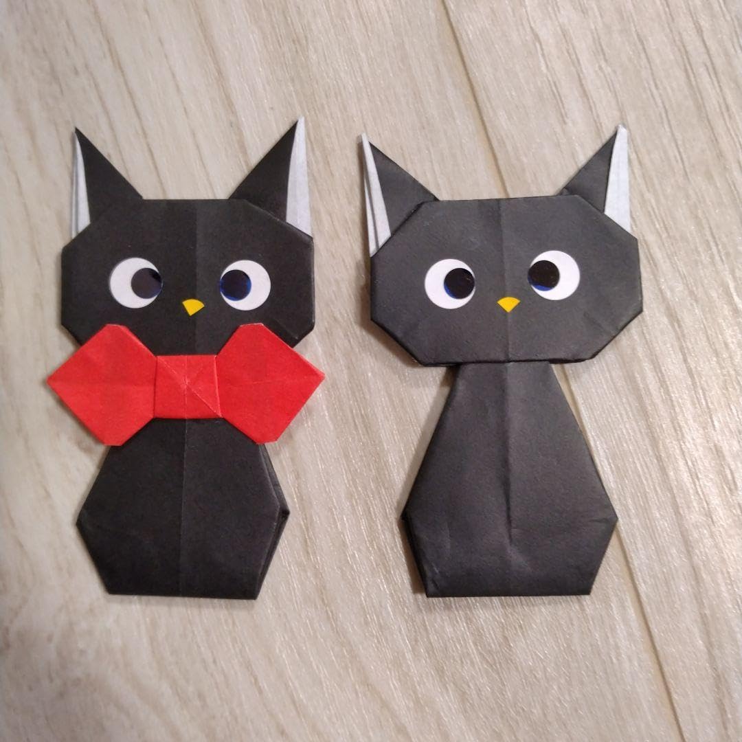 Amazon | 折り紙 ハロウィン黒猫 | おりがみ | ホビー