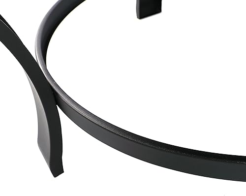 Miniatura 7 de Juego de hogueras de acero de 30 pulgadas, pozo de leña, incluye pantalla, cubierta y póker de troncos, ideal para exteriores y patio, hoguera