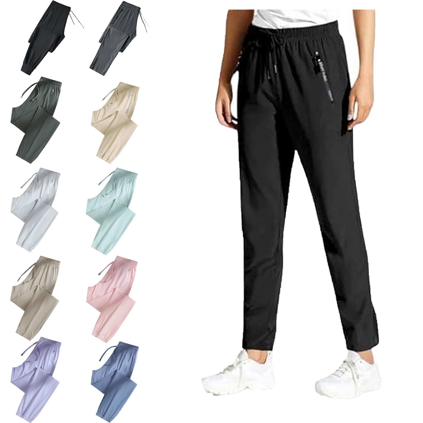 Beeswan Pants for Women Comfysfit Stretch Active Comfys Fit Quick Drying Pant Casual Work Ultra Breathable Pant