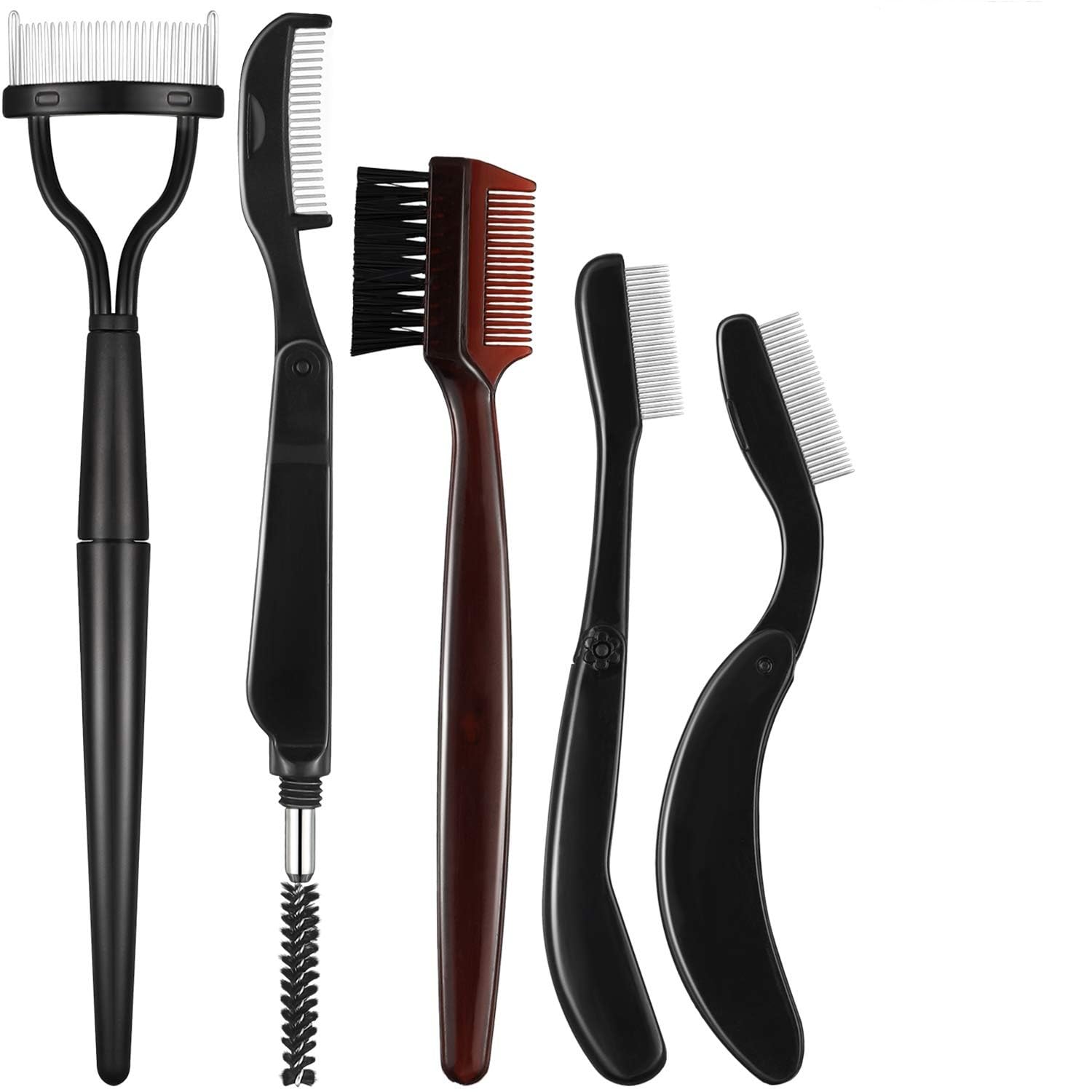 hicarer eyebrow grooming brush tools next to passport and bag