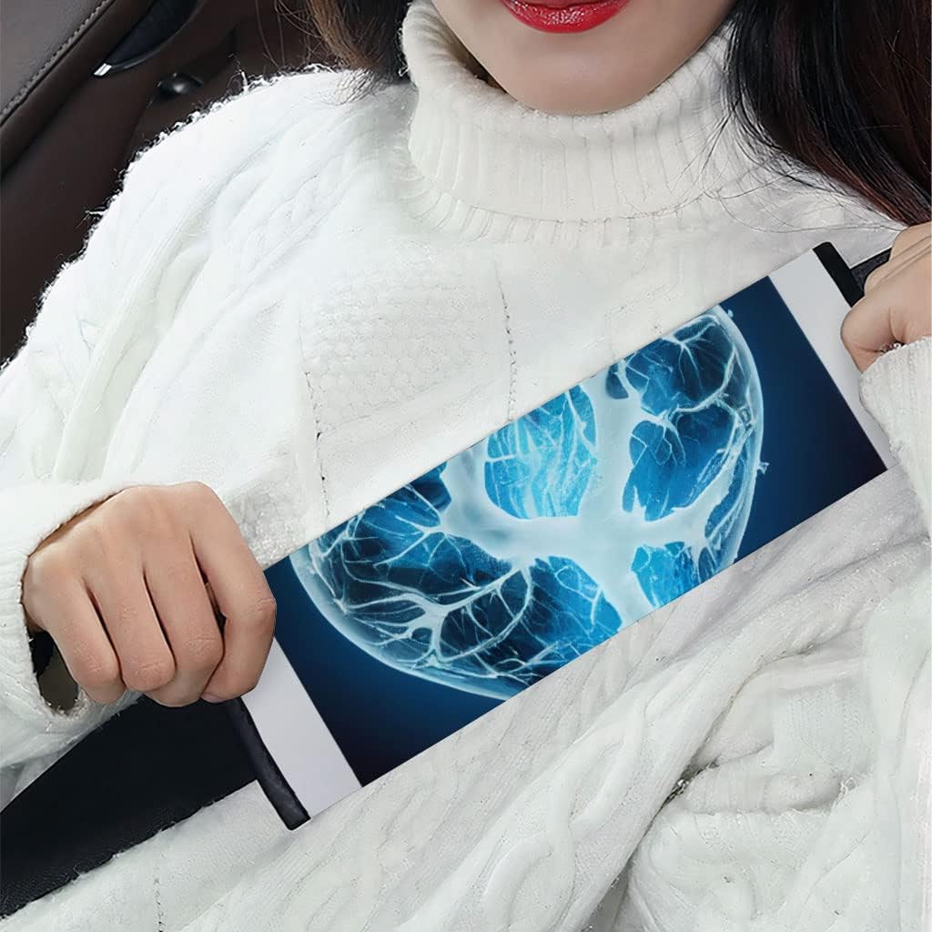 Snow White Heart Car Seat Belt Pads - Heart Seat Belt Cover - Themed Seat Belt Cover