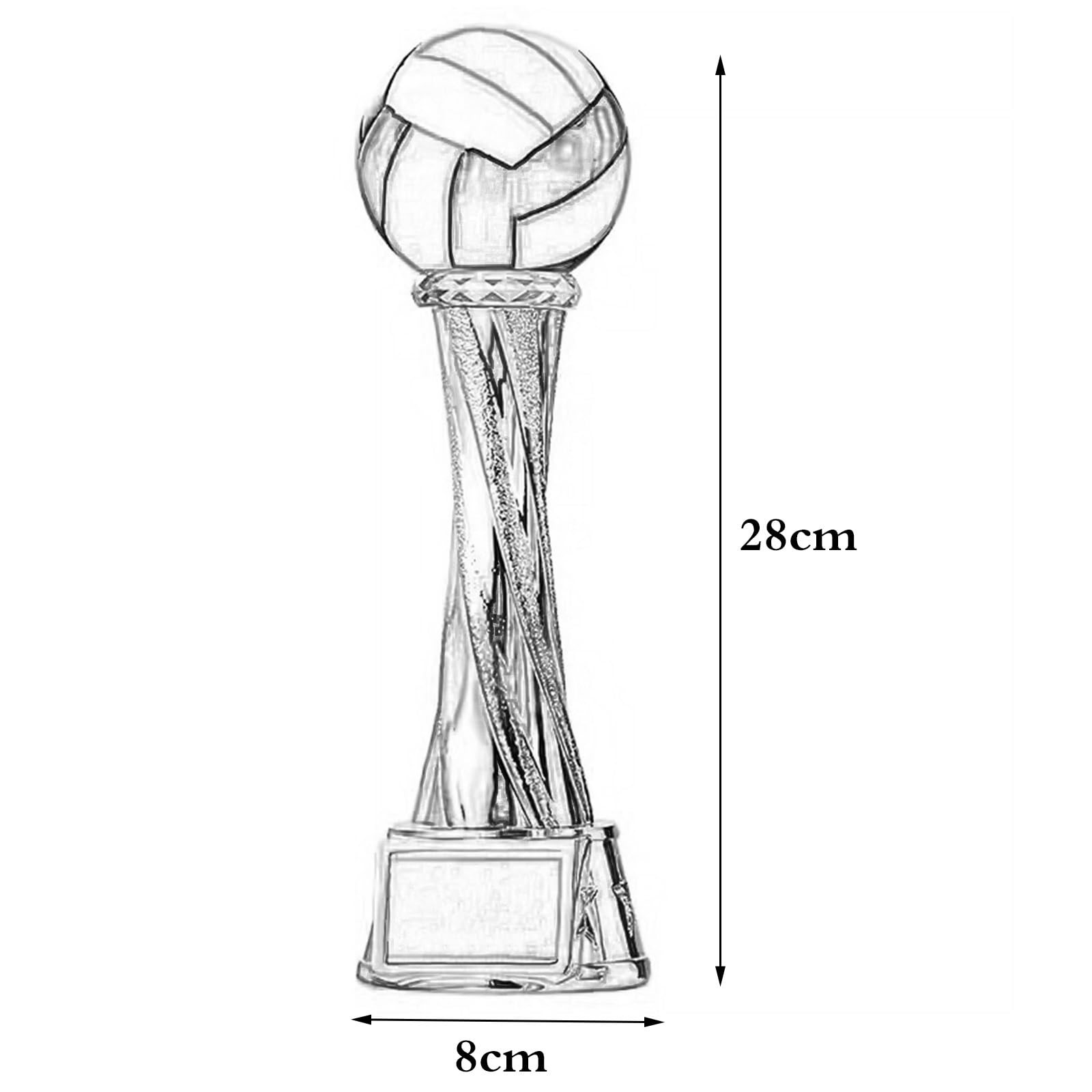 Trofei per Campionati Sportivi - Coppe Premio Multicolori per Basket, Calcio, Pallavolo, Biliardo, Badminton, Ping Pong, Golf per Tornei(Billiards)