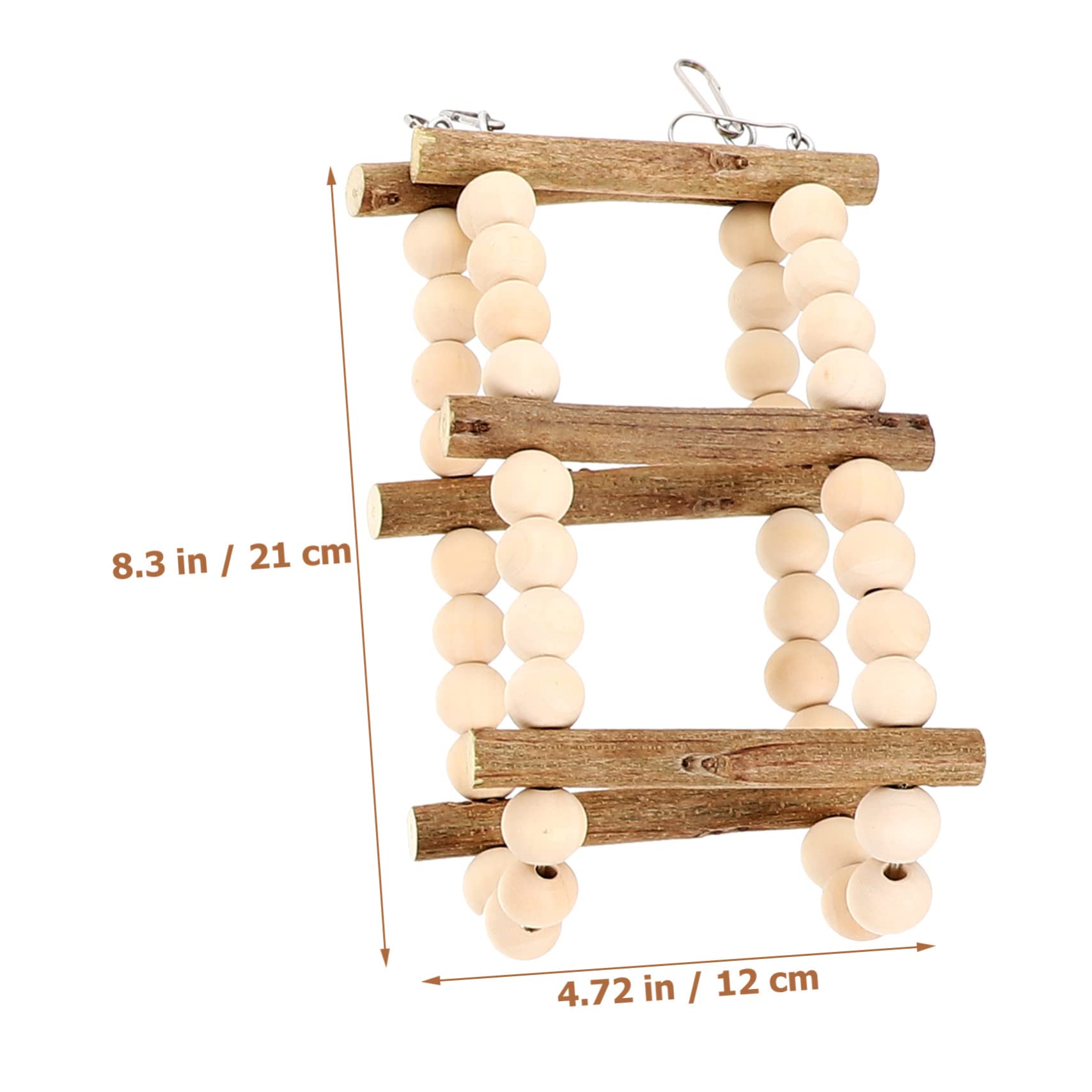 BESTonZON Giocattolo Per Pappagalli in Legno Sicuro Scala Per Uccelli e Altalena Di Giocattoli Da Masticare Per Gabbia Accessori Per Parrocchetti