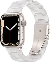 Vista 205 de Lightweight Resin Band For Apple Watch Series 11 10 SE 9 8 7 6 5 4 3 2 1 Ultra 3 2, Fashion Adjustable Replacement Strap for iWatch Bands 38mm 40mm