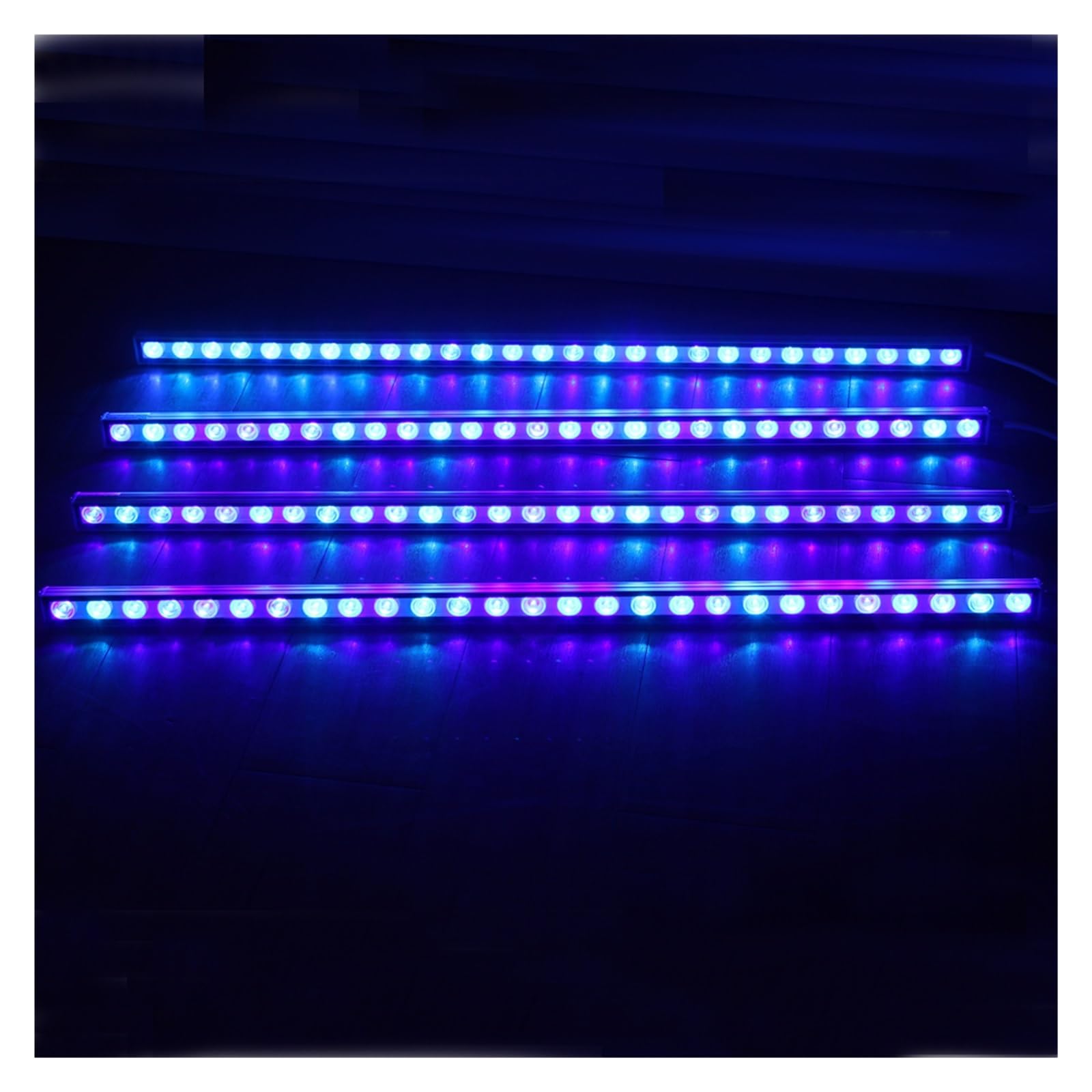 oświetlenie akwarium 2 zestawy 54W/81W/108W oświetlenie Led do akwarium z 470nm 450nm niebieski pasek UV Led do akwarium drążek barowy do lampy do akwarium z rafą koralową do akwarium roślinnego(2sets