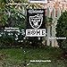 Raiders Welcome to Our Home Garden Flag and Flagpole Mount