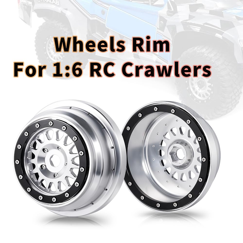 4 sztuki CNC RC Beadlock felgi Wheel Rims do Losi 1/6 Super Baja Rey 2.0 RC Truck Upgrade akcesoria