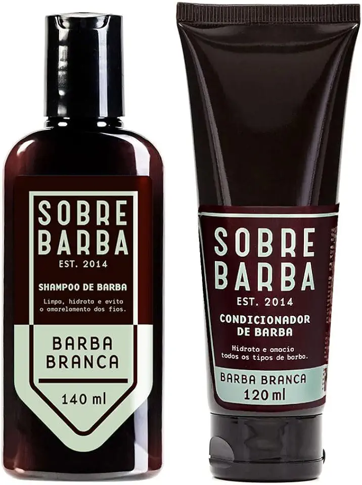 Sobrebarba - Dupla Shampoo e Condicionador para Barbas Brancas