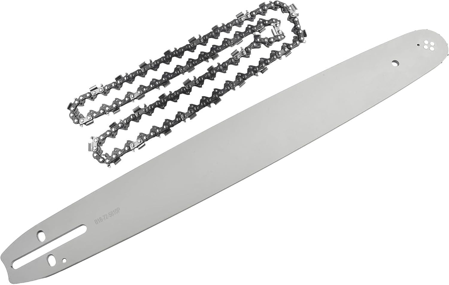 18 Chainsaw Guide Bar & Chain 0 325 Pitch 058 Guage 72DL Drive Links Compatible with for 62CC 58CC 52CC and Tarus