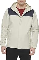Vista 27 de Tommy Hilfiger Chaqueta impermeable con capucha, transpirable, ligera, para hombre