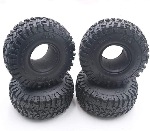 Miniatura 3 de KYX Racing Rubber 1.9 Inch Neumáticos 4.646 in x 1.772 in Neumáticos para 110 Rc Crawler (2pcs)