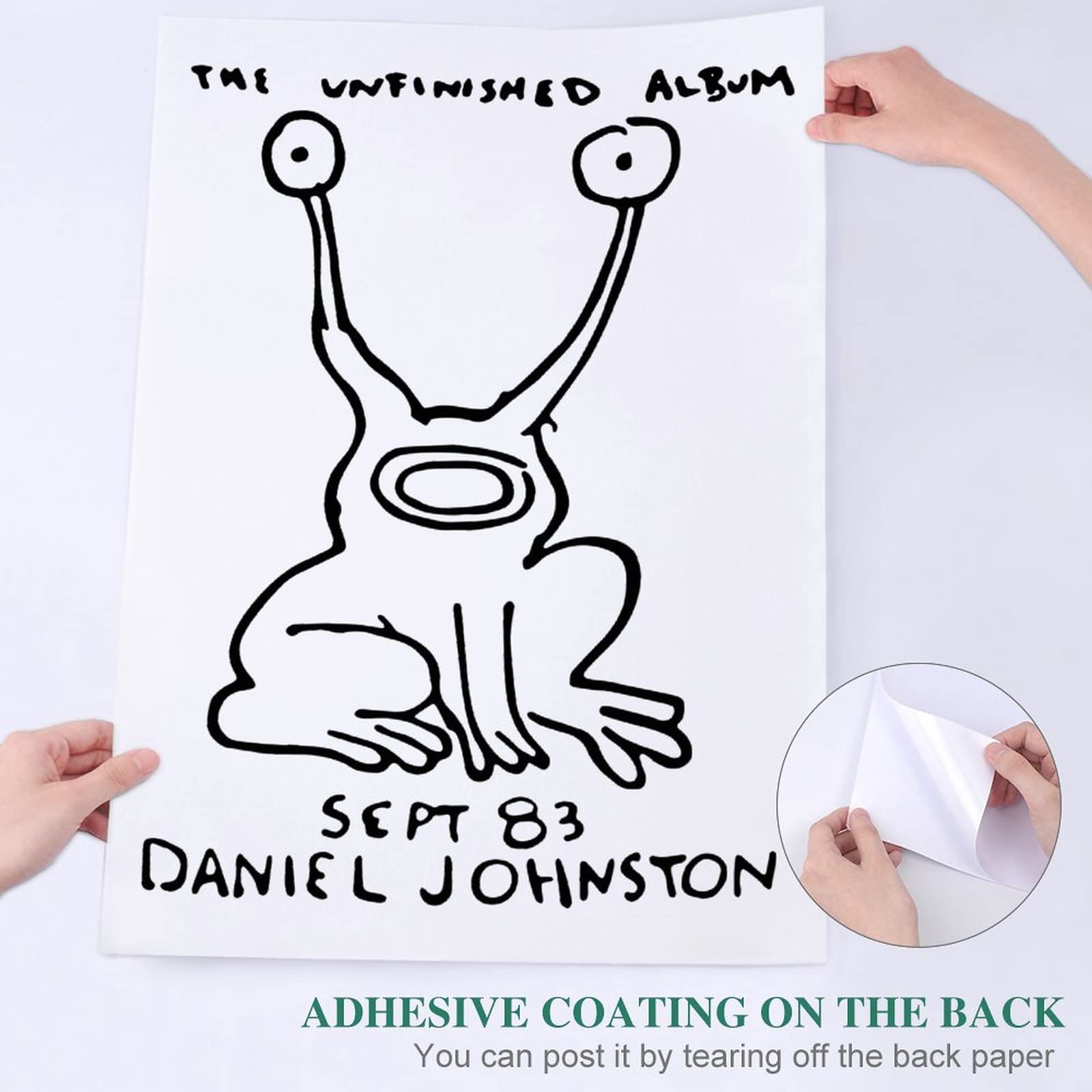新品　未使用　ダニエル　ジョンストン　ポスター Amazon｜ポスター ウォールステッカー Daniel Johnston ダニエル