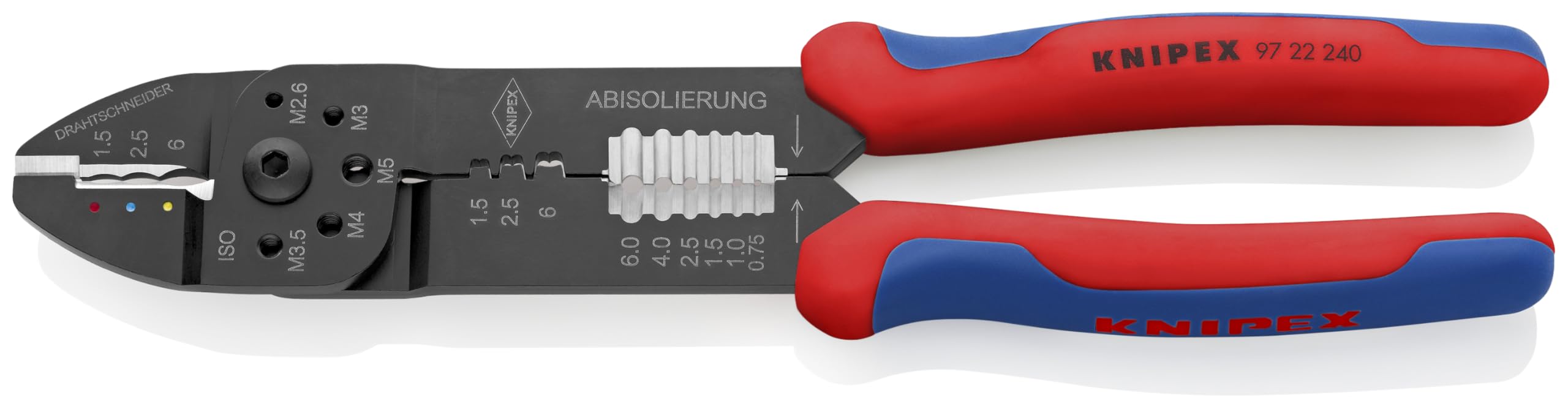 Knipex herramientas 97 22 240 crimpadora alicates