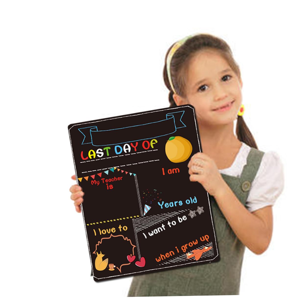 ARTIBETTER 3 Set Lavagna Doppia Per Primo Scuola Decorazione Per Milestone Scolastici Lavagna Riutilizzabile Con Messaggi Personalizzati Per Casa E Scuola 2 Pezzi*3