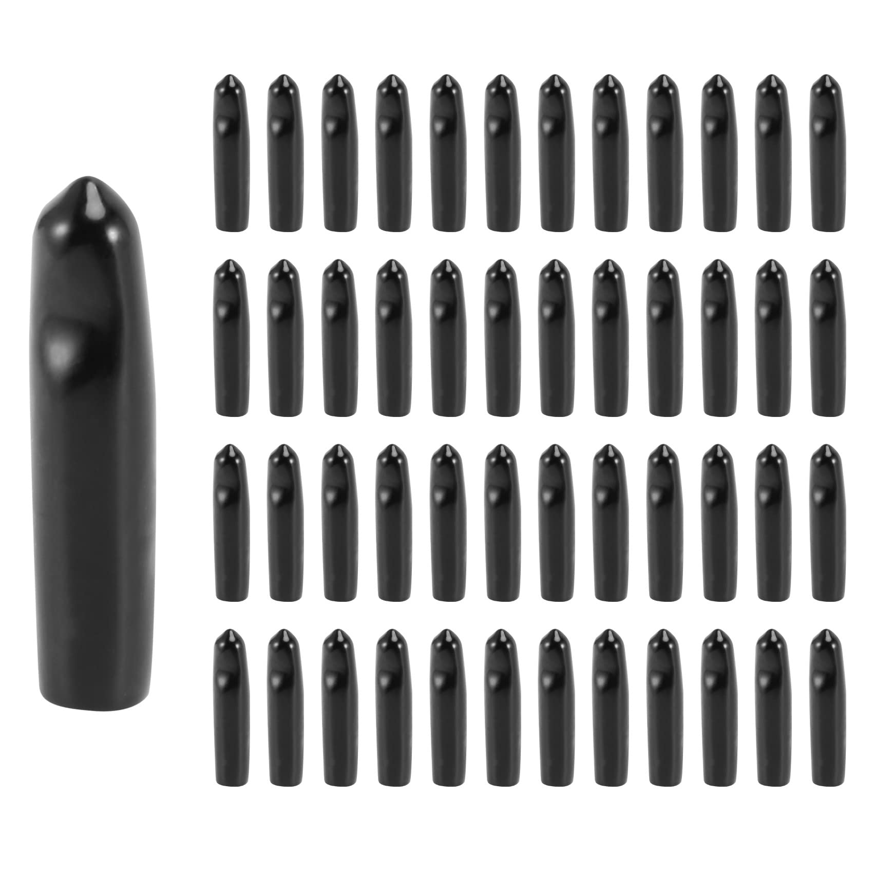 Rtxbvg Black Rubber Pourer Cap Liquor Bottle Pourer Cap Spout Dust Covers Dispenser (48)