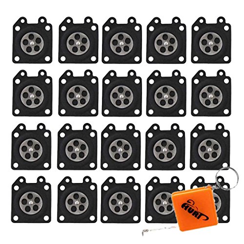HURI 20 stuks membraan carburateur Diaphragm geschikt voor WYJ WYK WYL WYM WYP WZ vervanging Walbro 95-526 95-526-9 95-526-9-8