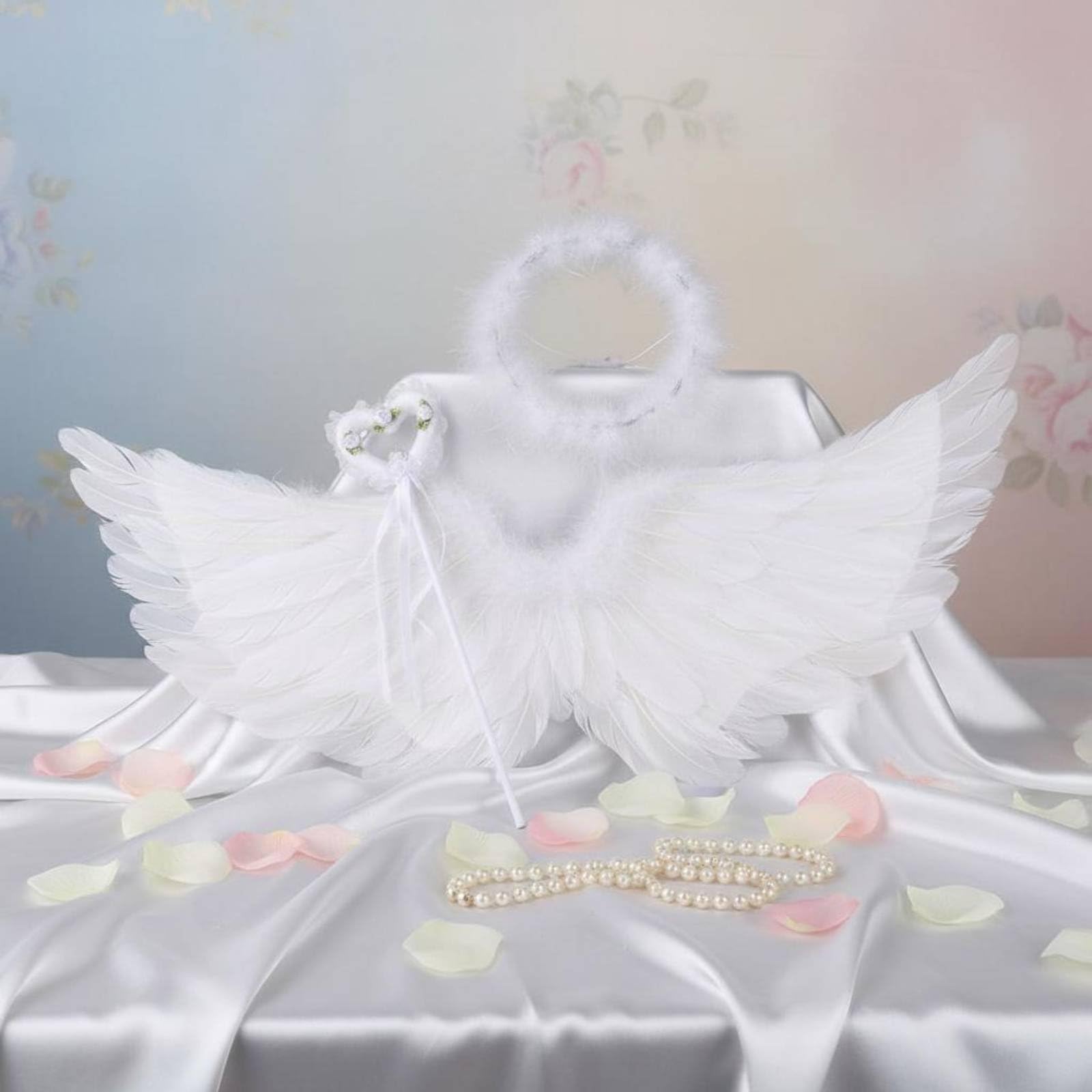 Bnf® White Angel Wings Genuine Feathers Feather Angel Wings