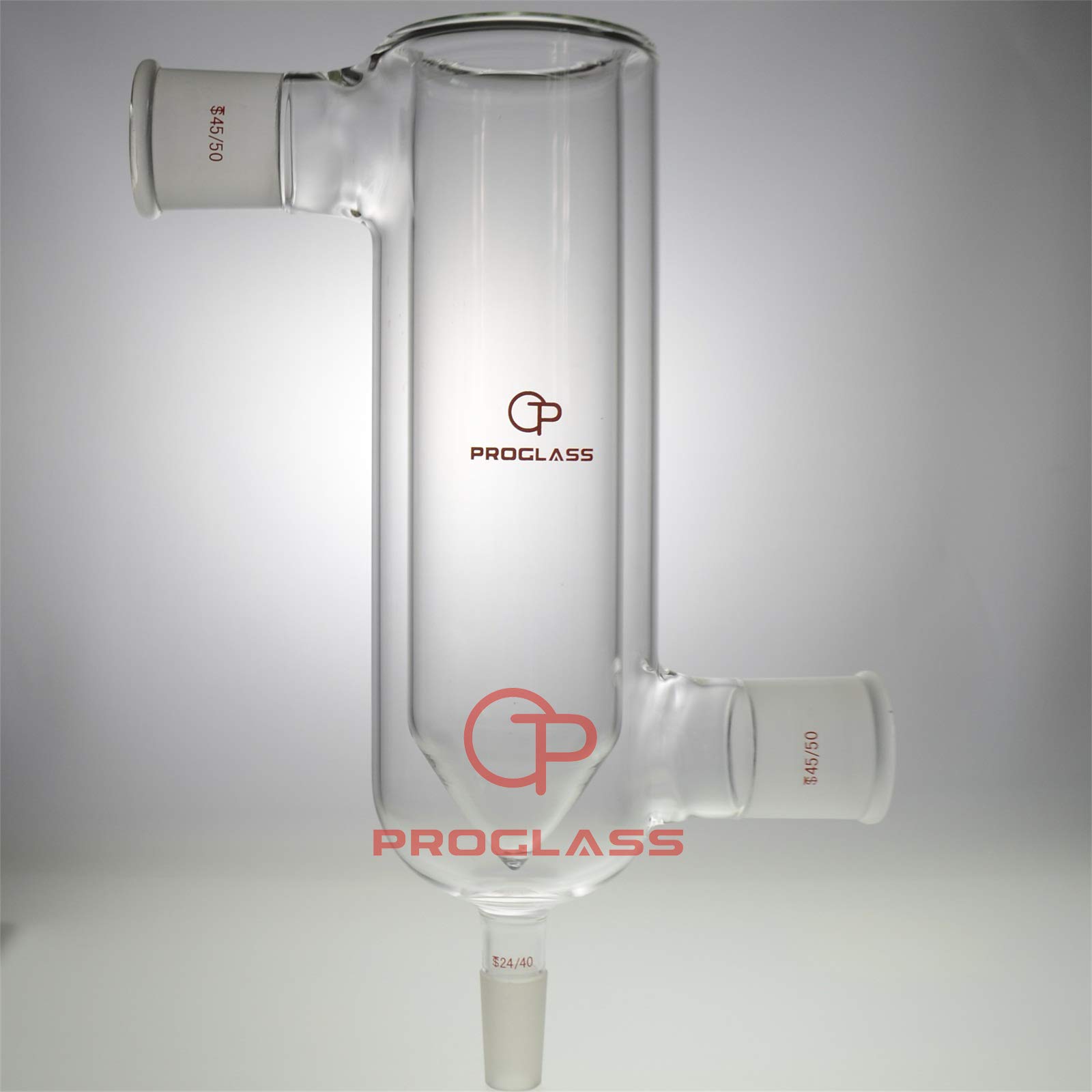 PROGLASS Left Female Right Female 45/50,24/40 100MM Cold Trap Body Length 300mm