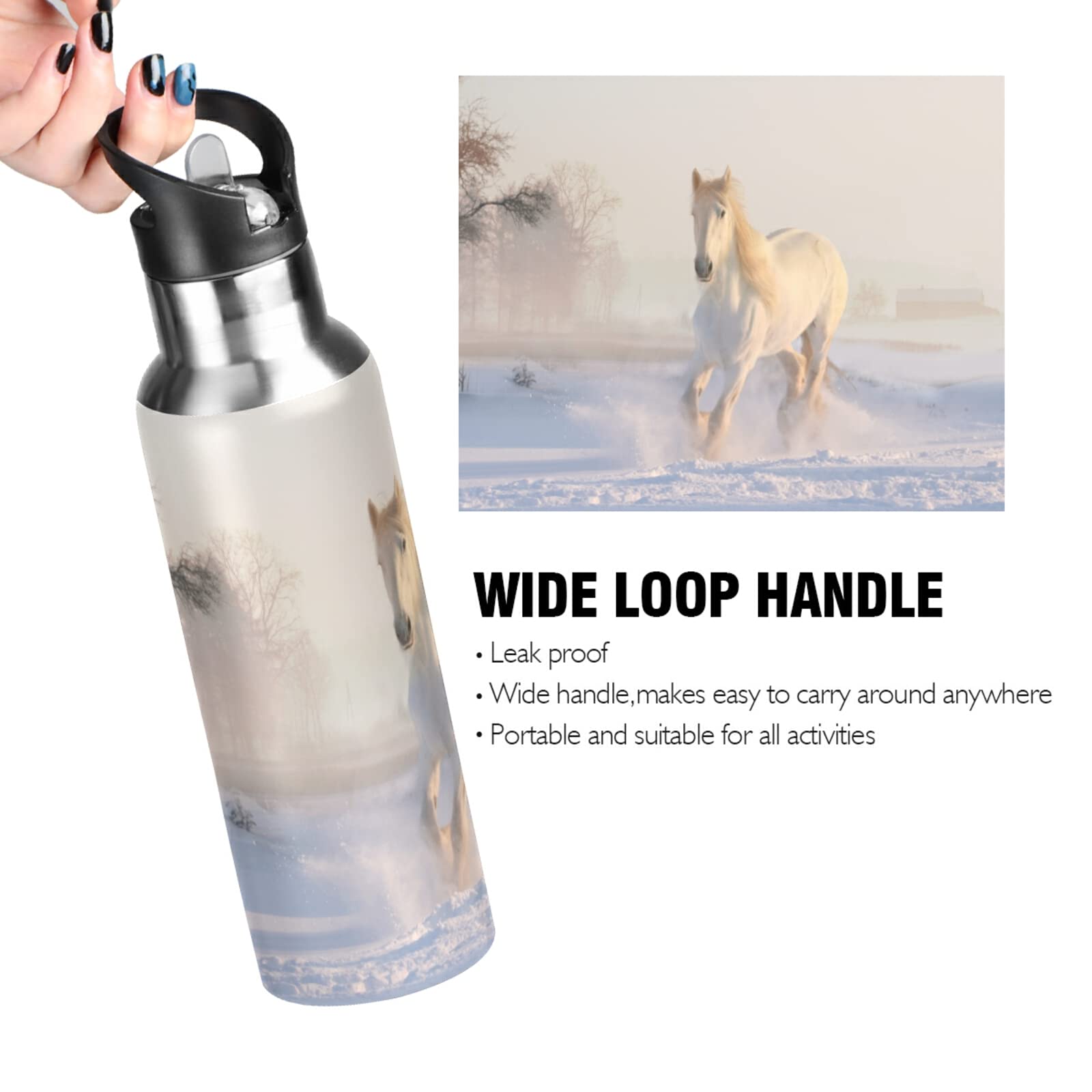 Gourde De Sport 900 Ml - Bouteille D'eau Réutilisable Pour équitation, Voyage, Pêche