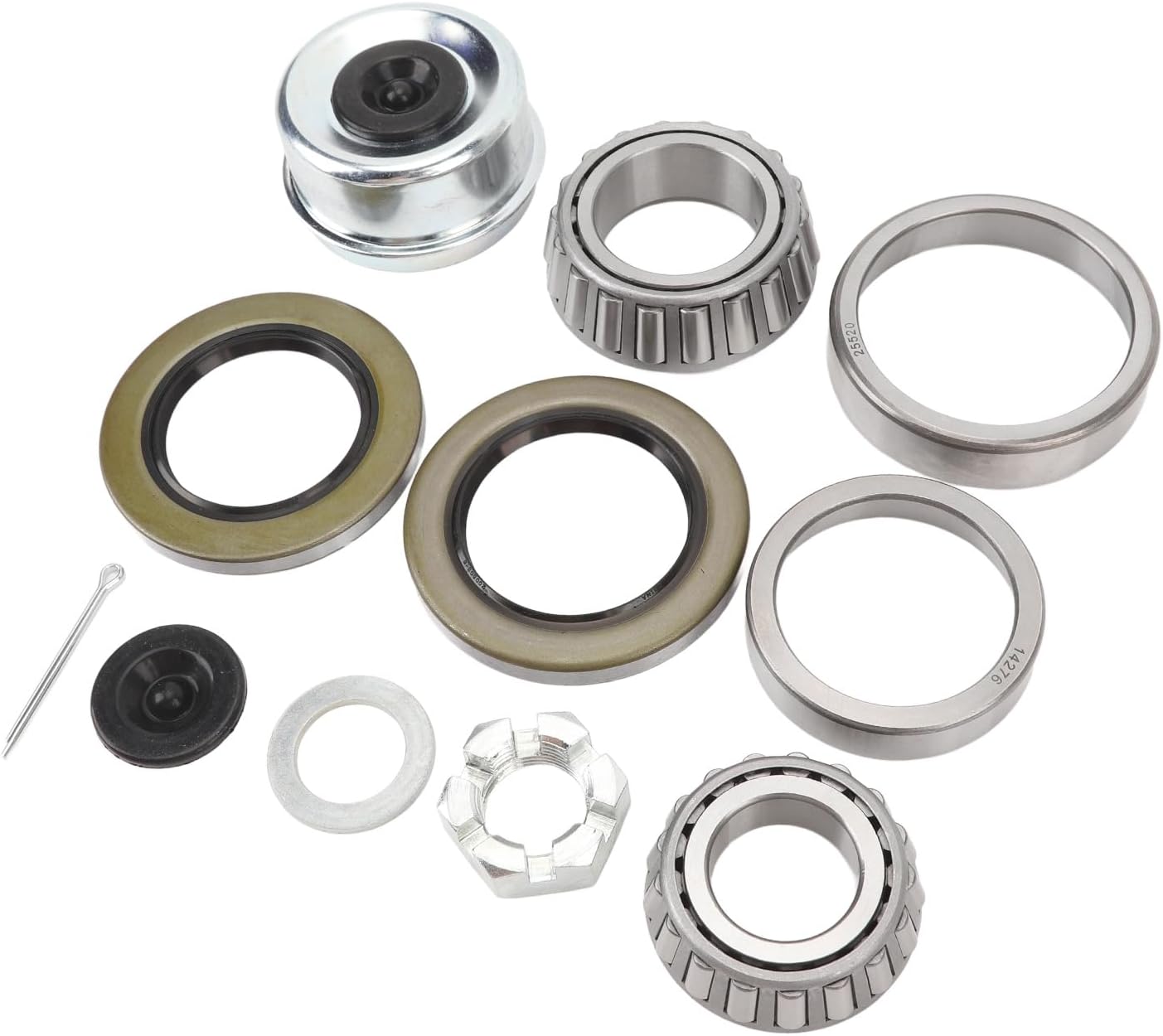Boat Trailer AXLES Bearing KIT HUB Wheel Bearing KIT for Boat Trailer Chrome Steel Versatile Application