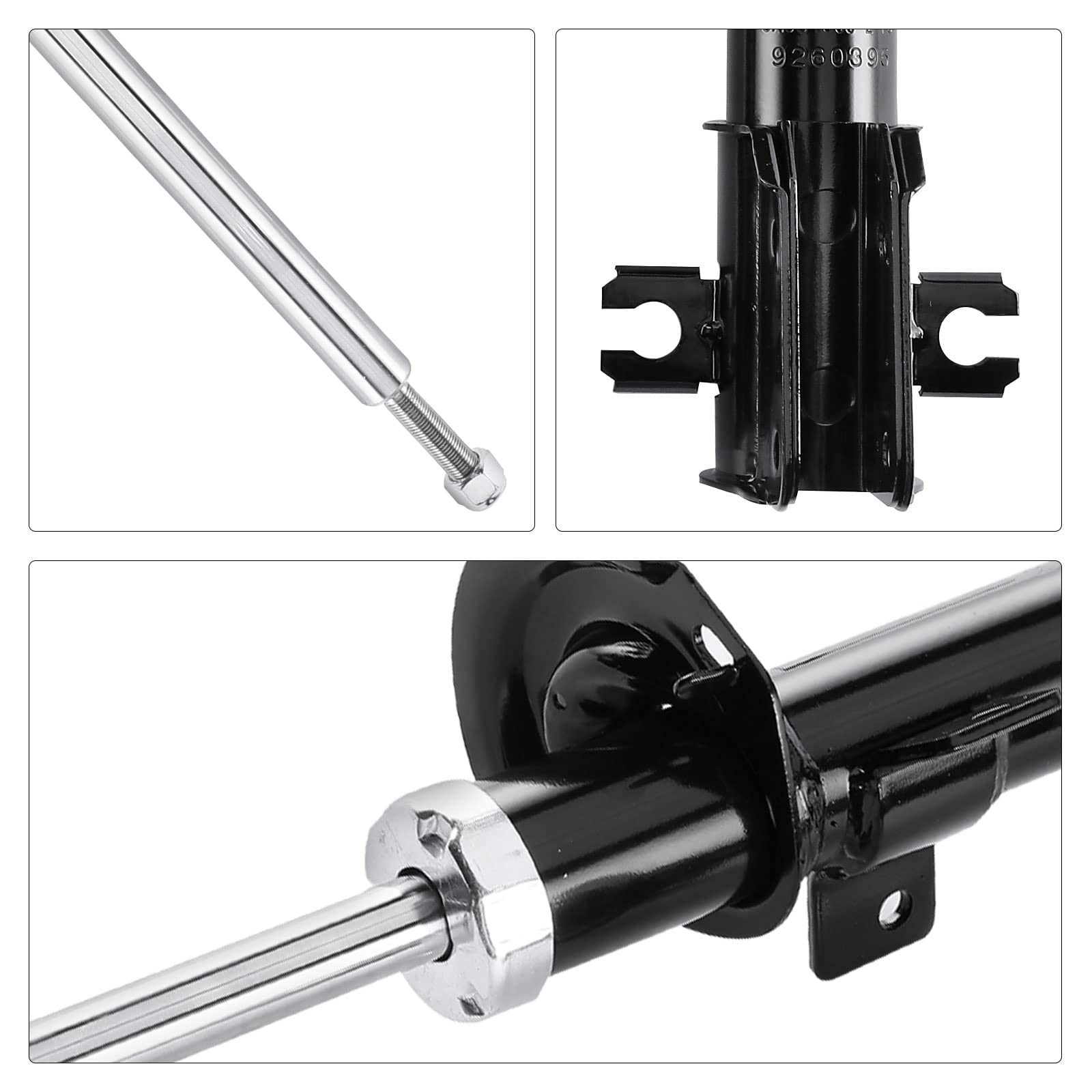 Frankberg 2 amortiguadores delanteros 533 mm presión de gas 16455 | Compatible con: Stilo 192, Stilo Multi Wagon 192