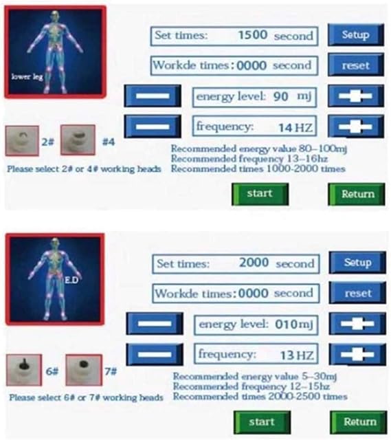 Extracorporal Shockwave Therapy Machine ED Treatment, 10 Heads Muscle and Bone Tissue Regeneration Shock Wave Therapy Machine 36.5x37x17cm