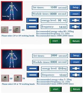 Extracorporal Shockwave Therapy Machine ED Treatment, 10 Heads Muscle and Bone Tissue Regeneration Shock Wave Therapy Machine 36.5x37x17cm