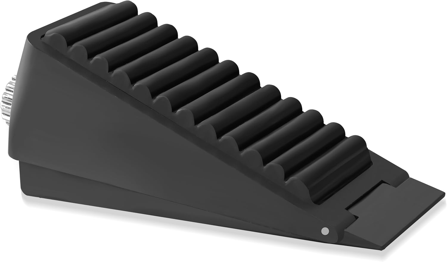 Strongest Adjustable Door Stoppers - Techoln Large Door Stoppers for Bottom of Door, Tall Door Stop up to 2.7 Inch, Heavy Duty Door Wedge (Adjustable Black)