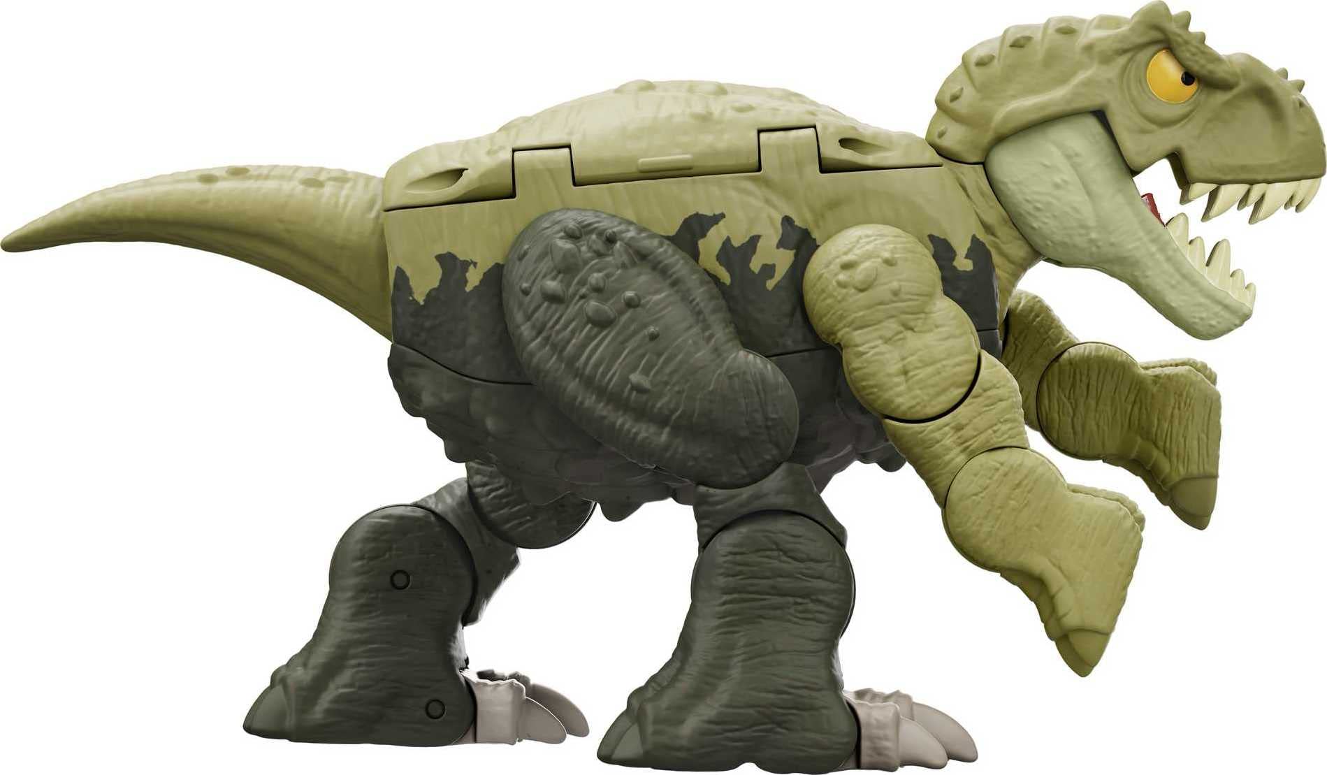Mattel, Jurassic World Double Danger Dinosaur Toy New T. Rex to Ankylosaurus for Ages 6 and Up
