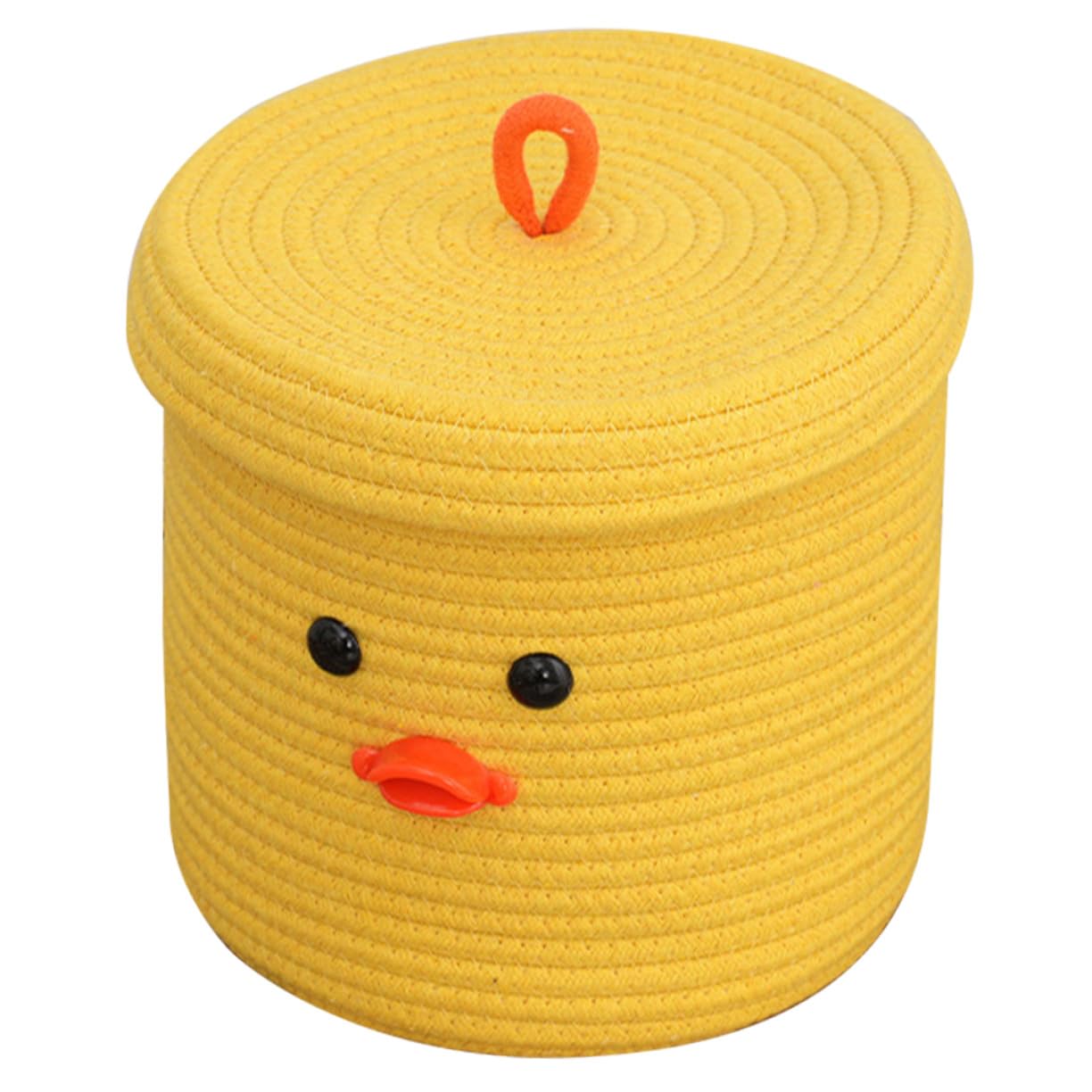 Organisateur et décoration de bureau panier circulaire mignon Toyvian