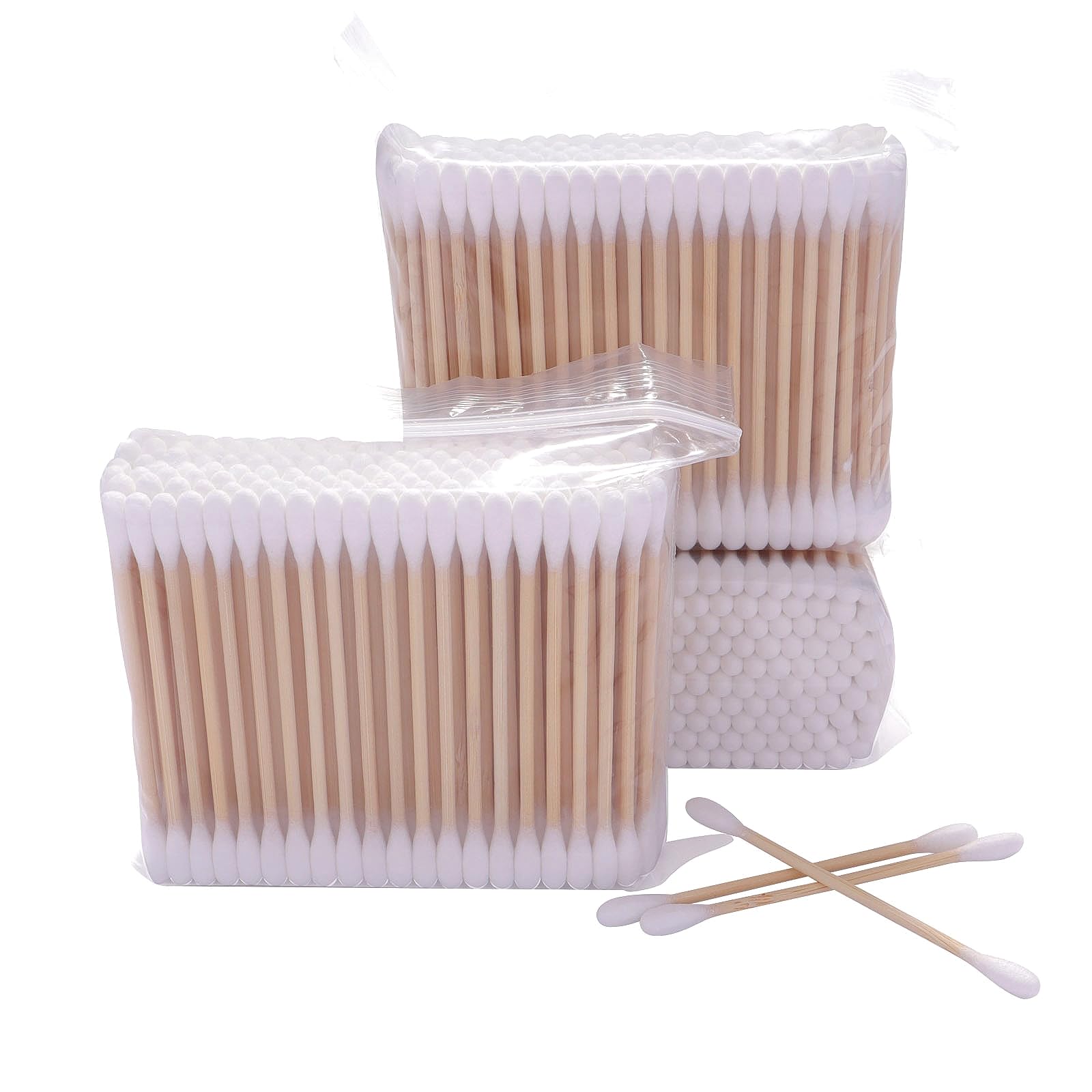 1000pcs Double Head Cotton Swab Women Makeup Cotton Buds Tip for Wood Sticks Nose Ears Cleaning Health Care Tools