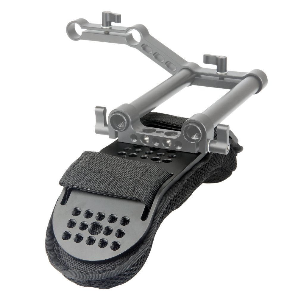 Caméscope d'épaule Pad,NICEYRIG Camera épaule Pad pour 15 mm Rig d'épaule pour Run-and-Gun Tournage Support d'épaule
