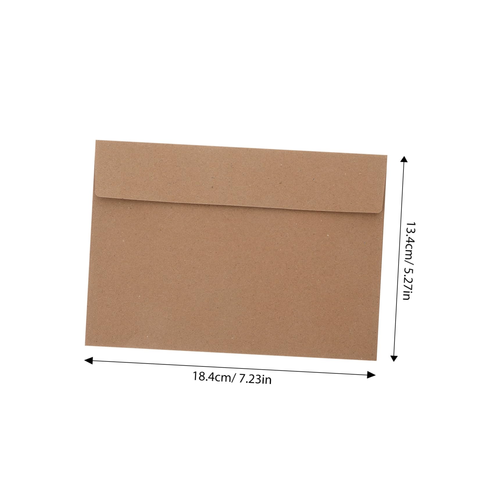 100 Stück Selbstklebende Kraftpapier Briefumschläge Vintage Umschlag für Einladungen Grußkarten Briefpapier Aufbewahrung Multifunktional