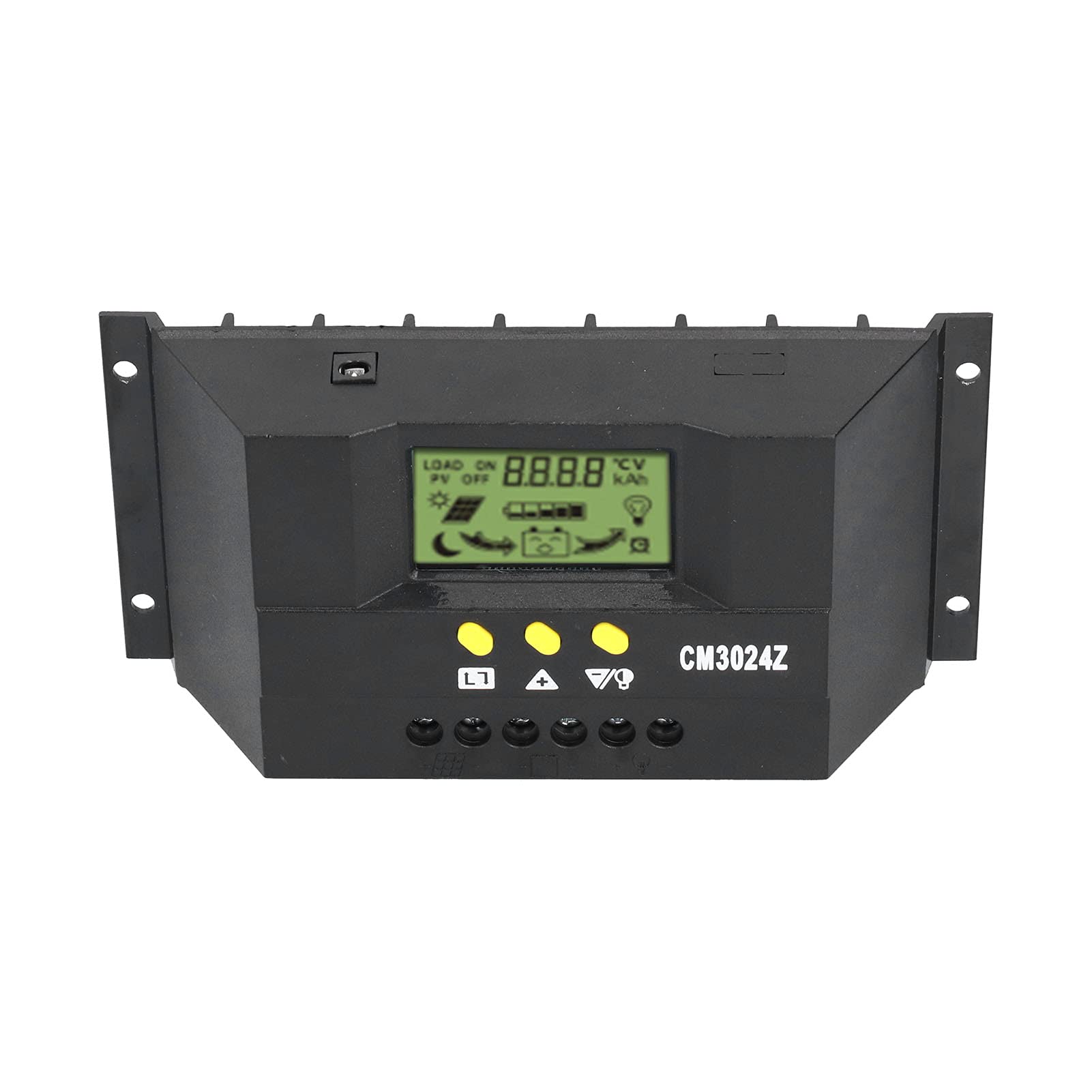 PWM Solarchargeregler 12V 24V 30A mit LCD-Anzeige Automatische Spannungserkennung Mehrfachschutz für Solaranlagen Laderegler mit Intelligenter Technologie