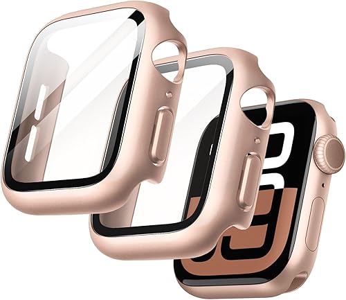Vista 94 de JETech Funda con protector de pantalla para Apple Watch SE 3/2/1 (2025/2022/2020)/Series 6 5 4 de 1.732 pulgadas, cubierta protectora total