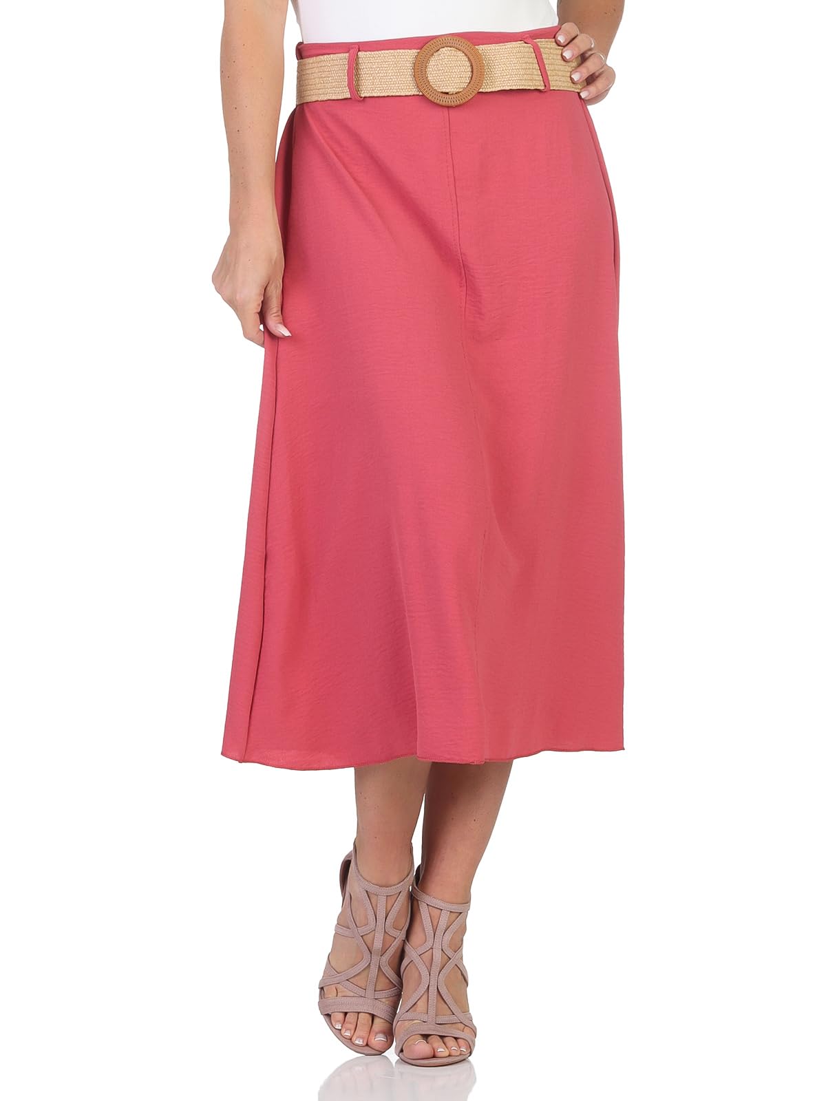 simaranda Damen Rock Langer Rock Sommerrock Strandrock Maxirock Stufenrock Lang 2602