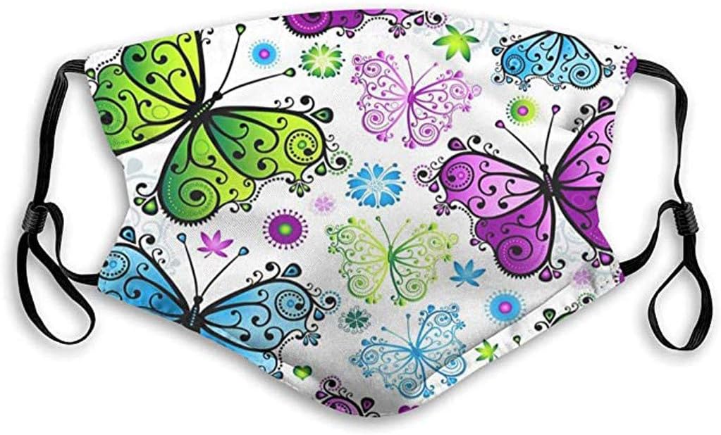5PCS Bandana Face Reusable Dust Cloth Protection Washable Elastic String Cover Cycling Motorcycle Half Fashion Cotton Fabric Breathable Rewashable Re-Useable Scarf