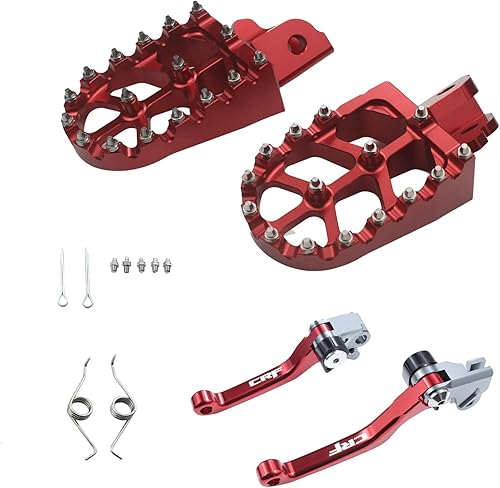 Vista 22 de Motrcycle Estriberas para CRF150F CRF230F CRF 150 230 F 2003-2019 X260 X160 XR150L 15-24 XR125L 10-15 KDX200 83-94 MX3 MX4