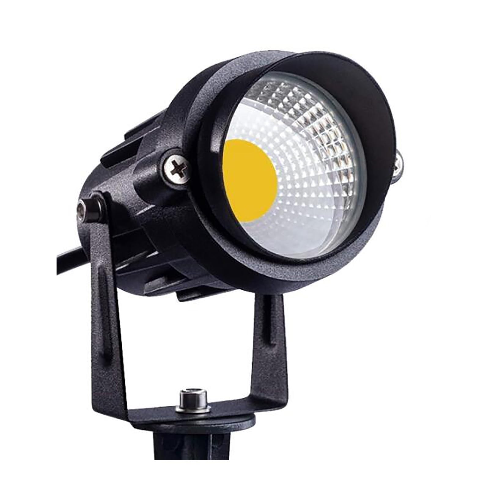 Generisch Lampa ogrodowa LED, reflektor ogrodowy 5 W – 900 lm, niskonapięciowy zestaw oświetlenia zewnętrznego, IP65, wodoszczelna lampa stojąca do zabudowy, jasne białe światło do ogrodu, ścieżek i